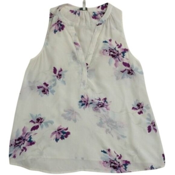 Joie Silk Floral Sleeveless Blouse - Picture 2 of 5